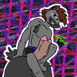 absurd_res balls big_balls big_penis brown_hair bulge canid canine canis chaotic_background clothing feet fisting flave foot_on_balls fur genitals grey_body grey_fur hair hi_res huge_balls huge_cock hyper hyper_balls hyper_genitalia hyper_penis itching likie_(flave) male mammal masturbation penetration penis scratching simple_coloring sitting_on_balls solo tail underwear urethral urethral_fisting urethral_masturbation urethral_penetration wolf