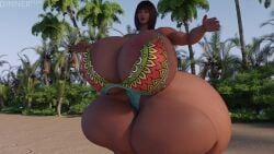 1girls 3d animated ass_expansion bangs beach breast_expansion breasts_bigger_than_head cleavage dinner-kun enormous_breasts female female_only gigantic_breasts growth huge_ass huge_breasts hyper hyper_ass hyper_breasts hyper_thighs massive_breasts medium_hair muscle_growth muscular muscular_female sound tagme thick_thighs thigh_expansion video yukiko_amari