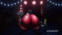 1girls animated animatronic bouncing_ass fat_ass five_nights_at_freddy's five_nights_in_anime five_nights_in_anime:_after_hours fox fox_ears fox_girl foxy_(fnaf) g-string huge_ass hyper hyper_ass no_sound red_fur shaking_ass solo tagme thick_ass thick_thighs twerk twerking video wollu yellow_eyes