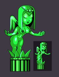 1girls breasts completely_nude completely_nude_female female female_only full_body naked naked_female navel nude nude_female pussy sculpture solo solo_female sonic_(series) sonic_cd sonic_the_hedgehog_(series) sparkling statue wacky_workbench_statue