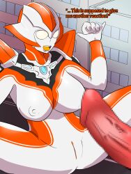 city erect_nipples grigio_gets_raped large_breasts minato_asahi_(grigio) penis penis_out sitting spread_legs thick_thighs ultraman_(franchise) ultraman_r/b ultrawoman_grigio vagina wide_hips