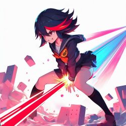 ai_generated bing_image_creator kill_la_kill laser laser_beam matoi_ryuuko weaponized_vagina what