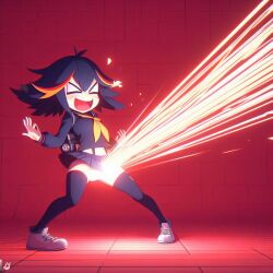 ai_generated bing_image_creator kill_la_kill laser laser_beam matoi_ryuuko weaponized_vagina what