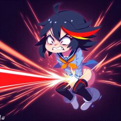 ai_generated bing_image_creator kill_la_kill laser laser_beam matoi_ryuuko weaponized_vagina what