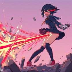 ai_generated bing_image_creator kill_la_kill laser laser_beam matoi_ryuuko weaponized_vagina what