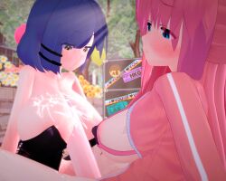 1futa 1girls 3d bocchi_the_rock! female futa_on_female futanari gotou_hitori huge_breasts huge_cock koikatsu paizuri partially_clothed pink_hair prinmei smooth_penis tagme yamada_ryou