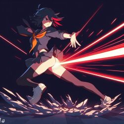 ai_generated bing_image_creator fart kill_la_kill laser laser_beam matoi_ryuuko weaponized_anus weaponized_ass what