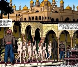 6+girls ancient_egypt comic dark-skinned_male interracial multiple_girls slave walking