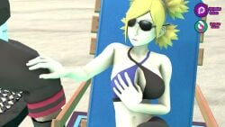 1boy 3d animated beach big_breasts bikini blonde_hair boat boruto:_naruto_next_generations drink female haruno_sakura male mcjuniorgohan multiple_girls naruto sakura_haruno tagme temari tsunade uzumaki_boruto video