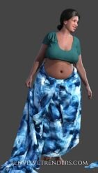 3d 3d_(artwork) 3d_model belly belly_button blouse image kaliyuga_charitham milf redvelvetrenders swetha