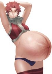 1girls blue_panties clone66 disproportional female female_only fire_emblem fire_emblem_awakening hyper_belly hyper_pregnancy nintendo panties pregnant ready_to_pop short_red_hair solo source_request sully_(fire_emblem) torpedo_belly underwear