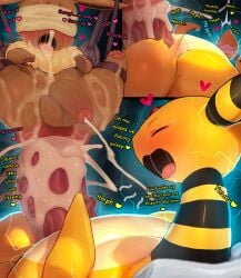 2022 20:23 ampharos anal anal_sex balls big_dom_small_sub big_penis blindfold blush bodily_fluids bondage bound closed_eyes cum cum_in_ass cum_inside cum_on_tongue cum_while_penetrated cumshot dialogue digital_media_(artwork) dominant duo eevee ejaculation electricity electrogenesis english_text forced foreskin furry generation_1_pokemon generation_2_pokemon genital_fluids genitals hi_res humanoid_genitalia humanoid_penis interspecies large_insertion male male/male male_penetrated male_penetrating male_penetrating_male messy nintendo open_mouth overweight penetration penile penile_penetration penis penis_in_ass pokemon pokemon_(species) questionable_consent rape sex size_difference smaller_penetrated suspension syuro text tongue tongue_out translated waking_up