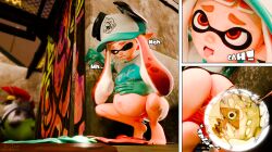 1girls 3d after_sex ahe_gao egg egg_laying female female_focus hdddestroyer hi_res highres image inkling inkling_girl orange_eyes orange_hair partially_clothed pointy_ears pregnant salmonid splatoon tentacle_hair