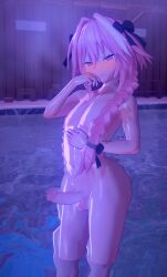 1femboy 3d alternate_version_available astolfo_(fate) balls blush bottomless braid braided_hair erect_penis erection fate_(series) femboy femboy_only girly hair hair_ornament hips koikatsu looking_at_viewer naked naked_femboy naughty_face nipples nude nude_femboy ob_sidian penis penis_out pink_hair purple_eyes ribbon sauna seductive seductive_look smile solo solo_femboy thighs topless trap water