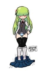 1girls big_ass big_butt cami_(fnafhs) embarrassed fhs fhsz3r0 fnafhs fnafhs_z3ro fnafhsrule34 green_eyes hair_covering_eyes legwear long_hair school_uniform schoolgirl_uniform small_boobs small_breasts standing tagme wardrobe_malfunction wide_hips wide_thighs z3star