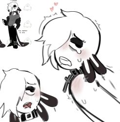 ahe_gao axolotl axolotl_humanoid cum_on_face edgyblackcat goth latte_(sirfluff) non-human sir_fluff toony