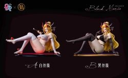 1girls beast_pirates black_maria blonde_hair blue_eyes breasts cigarette cigarette_holder curvy curvy_female dragon_x_pop_studio elbow_gloves female female_only geisha giantess horn horns hourglass_figure large_breasts long_hair nude nude_female oiran one_piece pinup pinup_pose statue thighhighs wano_country