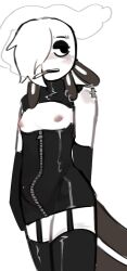 bulge cigarette edgyblackcat goth latex latte_(sirfluff) nipples sir_fluff