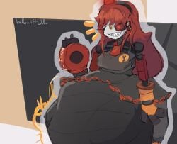 1girls 2d bellowithjello female female_pred huge_belly mimi_sentry robot_girl sentry_(team_fortress_2) sentry_turret team_fortress_2 tf2 valve valve_(company) vore vore_belly