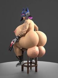 3d animated big_ass big_balls big_breasts big_penis fortnite futa_only futanari qzk_forte renegade_lynx solo video