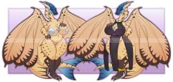 absurd_res anthro areola big_breasts breasts capcom claws clothed clothing dragon female flying_wyvern genitals hi_res legiana monster_hunter nude pussy rudytheshark tail wings wyvern