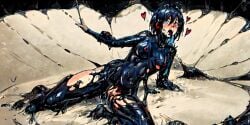 ai_generated corruption female ruby_rose rwby symbiote