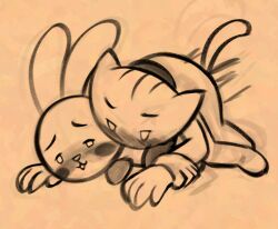 1boy 1girls 2021 cat cat_tail doki feline female lagomorph looking_pleasured male male/female nabi newgrounds penetration rabbit sex soulcentinel tail there_she_is