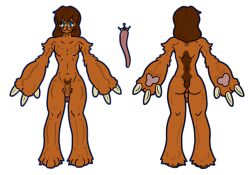 absurd_res anthro balls biped circumcised fangs flaccid genitals glans hi_res humanoid_genitalia humanoid_penis jonah_(tartaurus) long_tongue male male_anthro mammal nude open_mouth penis pilosan pubes sloth solo tartaurus teeth tongue xenarthran