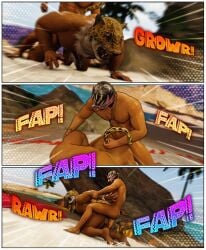 3d anal bara beach comic daemoncollection el_blaze gay king_(tekken) male_only mask muscle namco namco_bandai outdoors sega tekken tekken_3 virtua_fighter virtua_fighter_5 wrestling yaoi