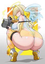 bayeuxman big_ass big_breasts breasts bubble_butt byxm elegg_(nikke) female goddess_of_victory:_nikke huge_ass tagme thick_thighs wide_hips