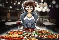 cute date female food gamer_girl kyurby_(zzzhodazzz) original pov wholesome zzzhodazzz