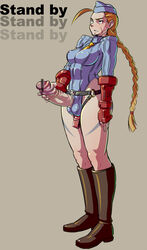 1futa balls balls_in_leotard balls_in_panties belt blonde_hair bodysuit boots braid breasts cammy_white capcom censored curvy erect_nipples erection fingerless_gloves footwear futa_only futanari gloves green_eyes hair hat human insertion intersex large_breasts large_penis long_hair masturbation mikoyan necktie nipple_bulge nipples panties panty_bulge penis penis_out pointless_censoring scar single_braid solo solo_futa street_fighter tattoo