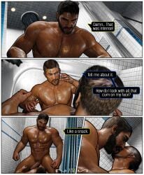 3d bara bathroom comic daemoncollection el_blaze gay king_(tekken) kissing male_only muscle namco namco_bandai nude sega straddling tekken tekken_3 virtua_fighter virtua_fighter_5 yaoi