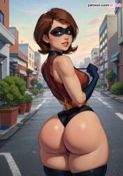 ai_generated ass big_ass dat_ass disney elastigirl fat_ass_mommy helen_parr hips hourglass_figure huge_ass large_ass mature_female milf mommy pawg pixar pixar_mom s8link superhero_costume superheroine the_incredibles thick_thighs wide_hips