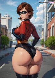 ai_generated ass big_ass dat_ass disney elastigirl fat_ass_mommy helen_parr hips hourglass_figure huge_ass large_ass mature_female milf mommy pawg pixar pixar_mom s8link superhero_costume superheroine the_incredibles thick_thighs wide_hips