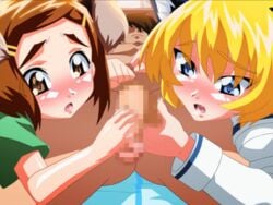 2girls animated assertive_female ball_fondling ball_grab balls blonde_hair blue_eyes blush brown_eyes brown_hair caressing_testicles censored clothed_female_nude_male cock_worship cupping_balls flaccid flaccid_penis gentle_femdom glans glans_rub grabbing_balls grabbing_testicles handjob looking_at_penis lowres mahotama masturbation nude_male nude_male_clothed_female penile penile_masturbation penis penis_grab rubbing_penis sleep_molestation sleeping staring_at_penis stimulation stroking stroking_penis testicle_pull testicles