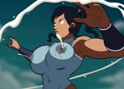 1girls action_pose animated areolae armpit armpits avatar_legends avatar_state biceps big_breasts black_hair breasts busty casual clothing confident dark-skinned_female dark_skin divine_wine erect_nipples female female_focus female_only female_protagonist hourglass_figure human korra lactating lactation lactation_through_clothes leotard levitation long_hair merurava metahuman milk milkbending milking_self muscular_female nickelodeon nipple_bulge ponytail powerful saberwolf8 shorter_than_30_seconds shorter_than_one_minute sound sound_edit superheroine tagme tank_top the_avatar the_legend_of_korra toned toned_female upper_body video voice_acted voice_edit voiceover water_tribe waterbending wide_hips