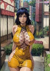 ai_generated ass big_ass big_breasts breasts dress huge_ass huge_breasts hyuuga_hinata large_ass large_breasts naruto naruto_(series) naruto_shippuden s8link skimpy_dress thick_thighs