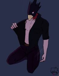 1boy boku_no_hero_academia fumikage_tokoyami male_only my_hero_academia tokoyami_fumikage yaoi