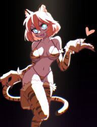 bikini bikini_bottom bikini_top blue_eyes endless_monday:_dreams_and_deadlines hcnone orange_hair thighhighs tiger tiger-chan tiger-chan_(hcnone) tiger_ears tiger_girl tiger_print tiger_print_bikini tiger_stripes