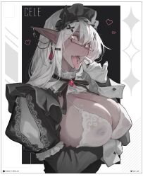 1girls aroused elf elf_ears elf_female female female_focus female_only heart horny horny_female huge_breasts iggi_art inviting long_hair long_tongue looking_at_viewer maid maid_headdress nipples open_mouth original original_character piercing red_eyes semi-transparent tagme tongue tongue_out tongue_piercing visible_nipples white_hair