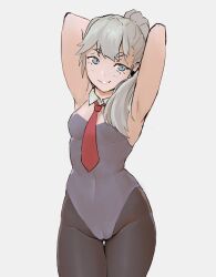 blue_eyes bunny_girl bunnysuit tenguro white_hair