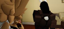 1boy 1girls 3d big_ass cometrr34 dark-skinned_female imminent_sex roblox roblox_avatar robloxian self_upload tagme