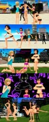 aqua_(kingdom_hearts) breasts comic dialogue enf glowing_eyes jjj6 kairi kingdom_hearts namine nobody_(kingdom_hearts) prank punishment punishment_spanking spanking stripped xion