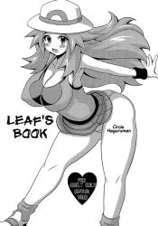 aged_up alternate_breast_size haguruman huge_breasts koutarosu leaf leaf_(pokemon) manga panties pokeharlot pokemon