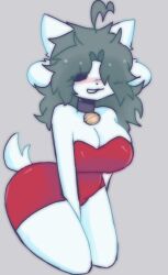 :3 breasts dress female female_only red_dress scentedpocky tagme temmie temmie_(undertale) thighs undertale undertale_(series)