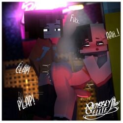 2boys 3d 3d_(artwork) anal elliot_grimes_(odysseyellie) femboy mine-imator minecraft odysseyellie purple_eyes