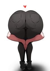 1girls amen_pose ass cameltoe female jeans microchip_(artist) non-nude praise_da_booty_(meme) presenting_hindquarters quinn_(microchip)