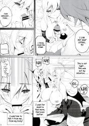 adell blowjob breasts comic_page disgaea disgaea_2 handjob large_breasts mokomoko_yanakku nippon_ichi_software penis rozalin