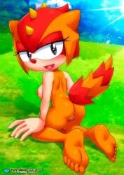 barefoot bbmbbf completely_nude completely_nude_female diamond_level feet humanoid_feet mobius_unleashed nude palcomix pietro's_secret_club sega soles sonic_(series) sonic_the_hedgehog_(series) toes trip_the_sungazer